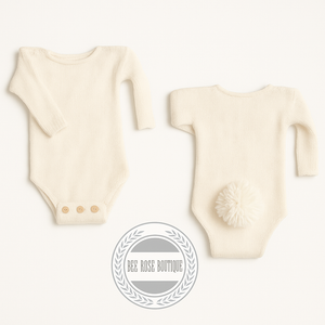 Long Sleeved Knit Bunny Onesie