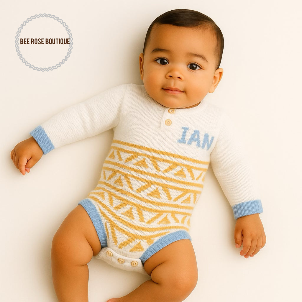 Tribal Custom Knit Onesie