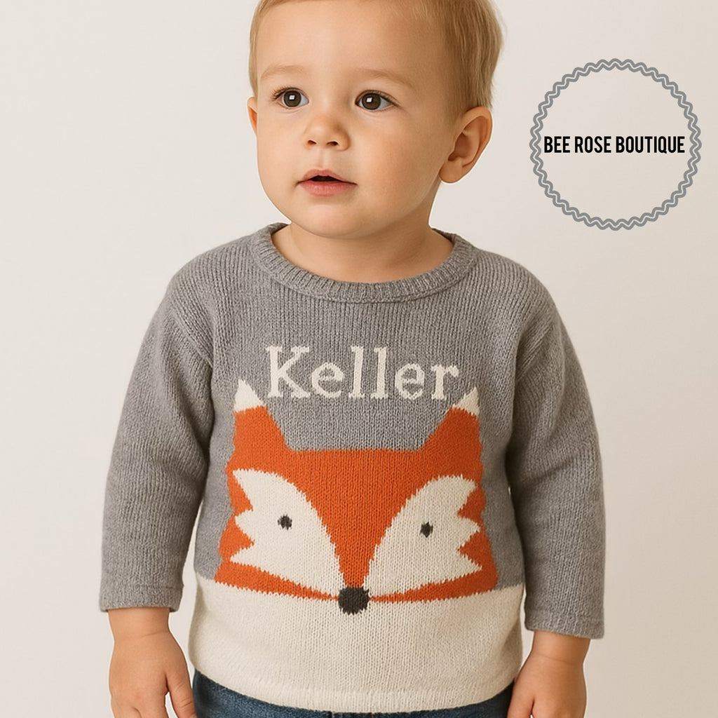 Custom Fox Knit Sweater
