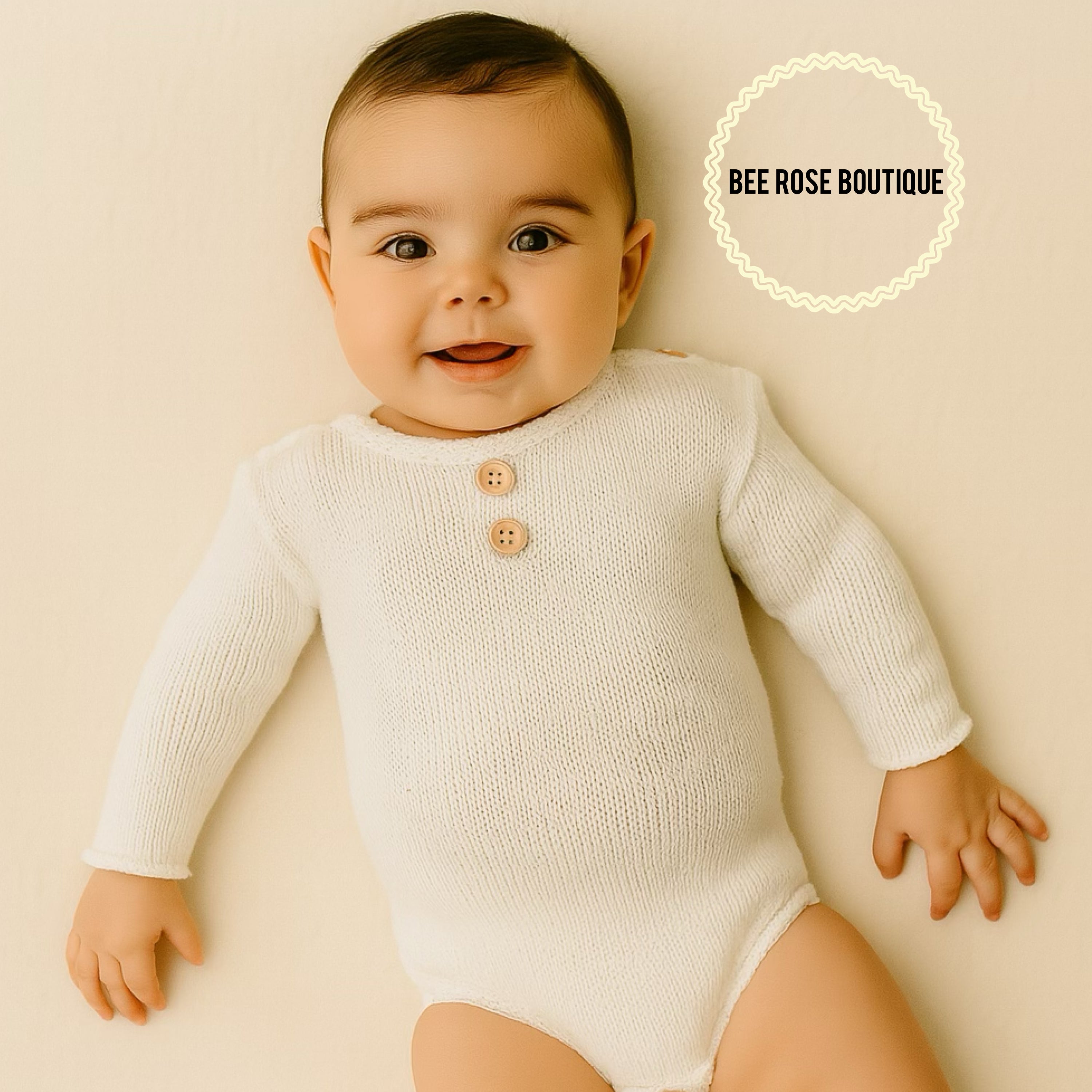 Long Sleeved Button Onesie