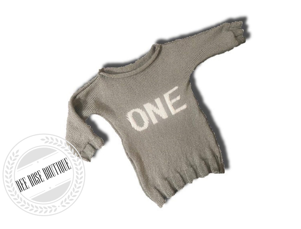 First Birthday Sweater - “One”