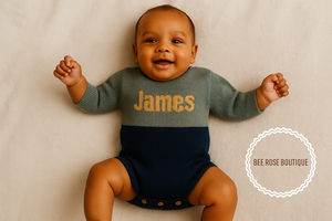 ColorBlock Custom Knit Onesie