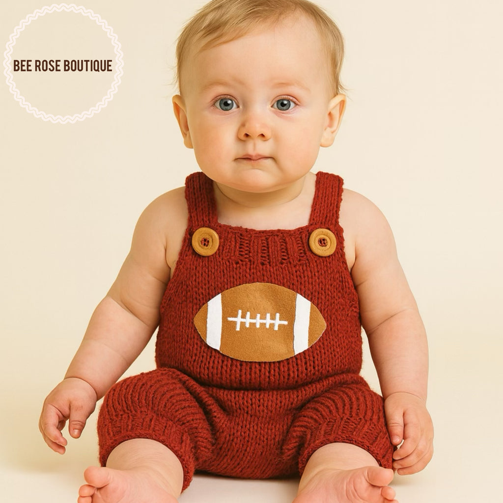 Knitted Football Romper