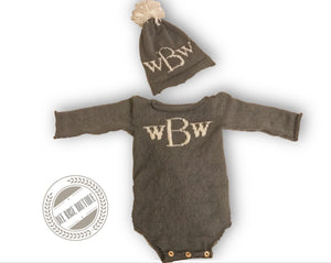 The Monogrammed Onesie Set