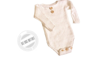 Long Sleeved Button Onesie