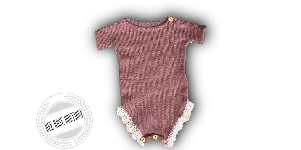 Lace Trimmed Onesie